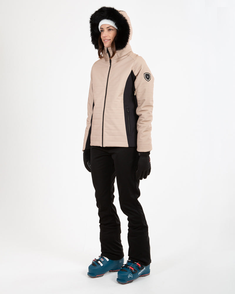 Vallée Womens Snow Jacket Taupe