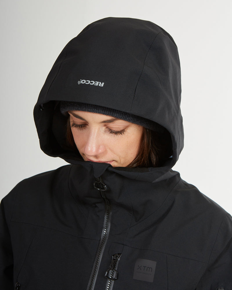 Solitaire Womens Snow Jacket Black