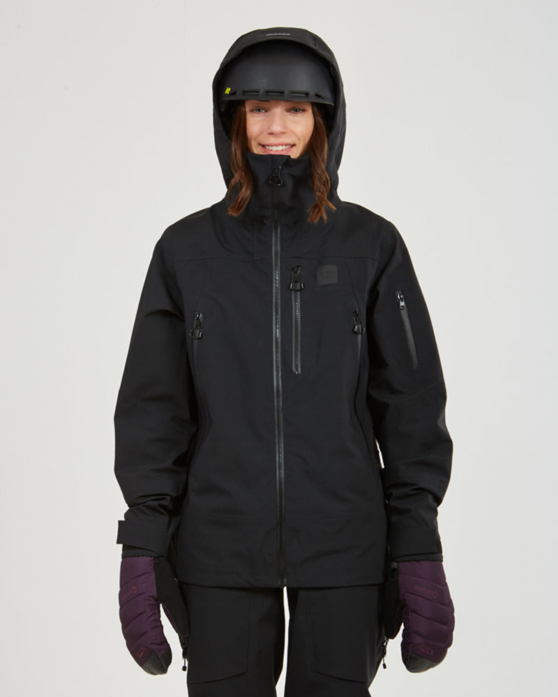 Solitaire Womens Snow Jacket Black