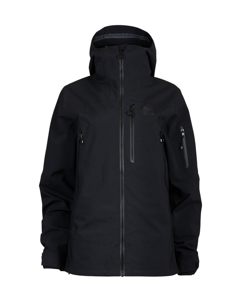 Solitaire Womens Snow Jacket Black