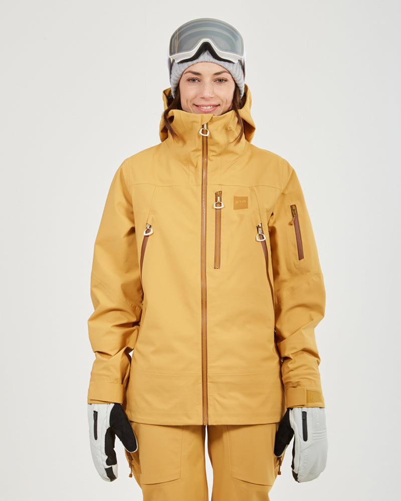 Solitaire Womens Snow Jacket Mustard