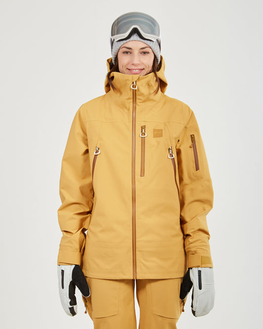 Solitaire Womens Snow Jacket Mustard