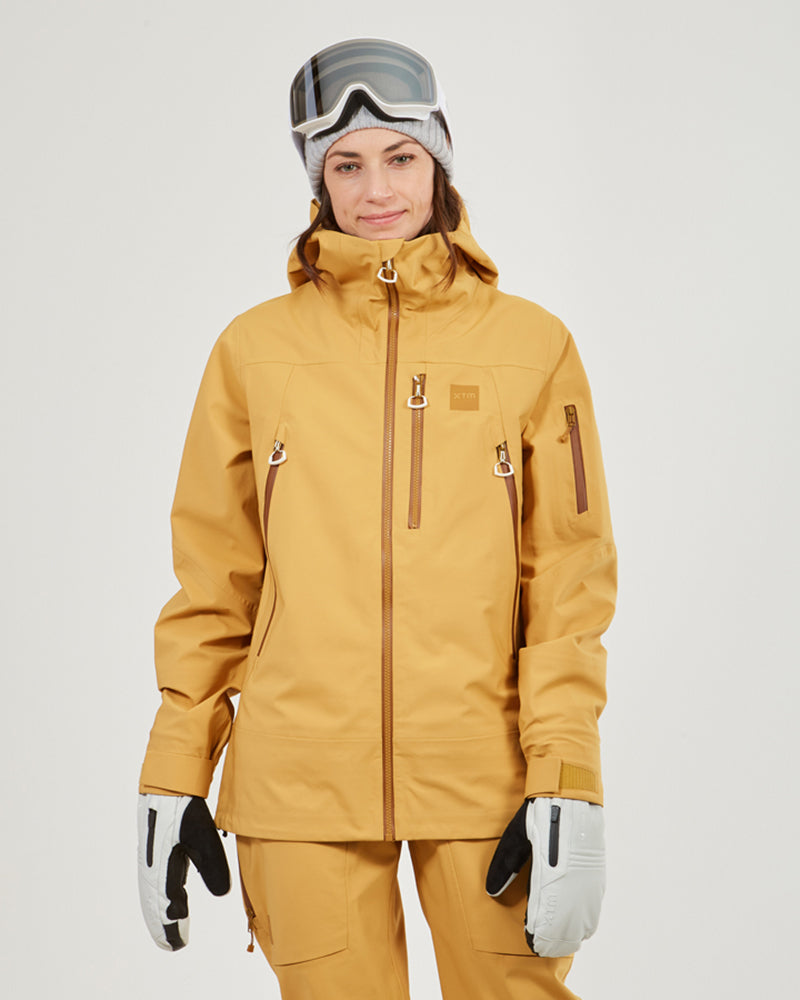 Solitaire Womens Snow Jacket Mustard