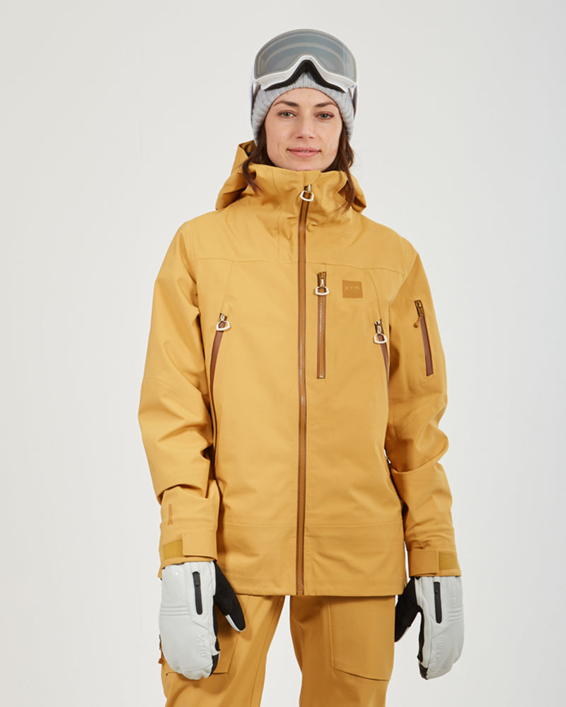 Solitaire Womens Snow Jacket Mustard