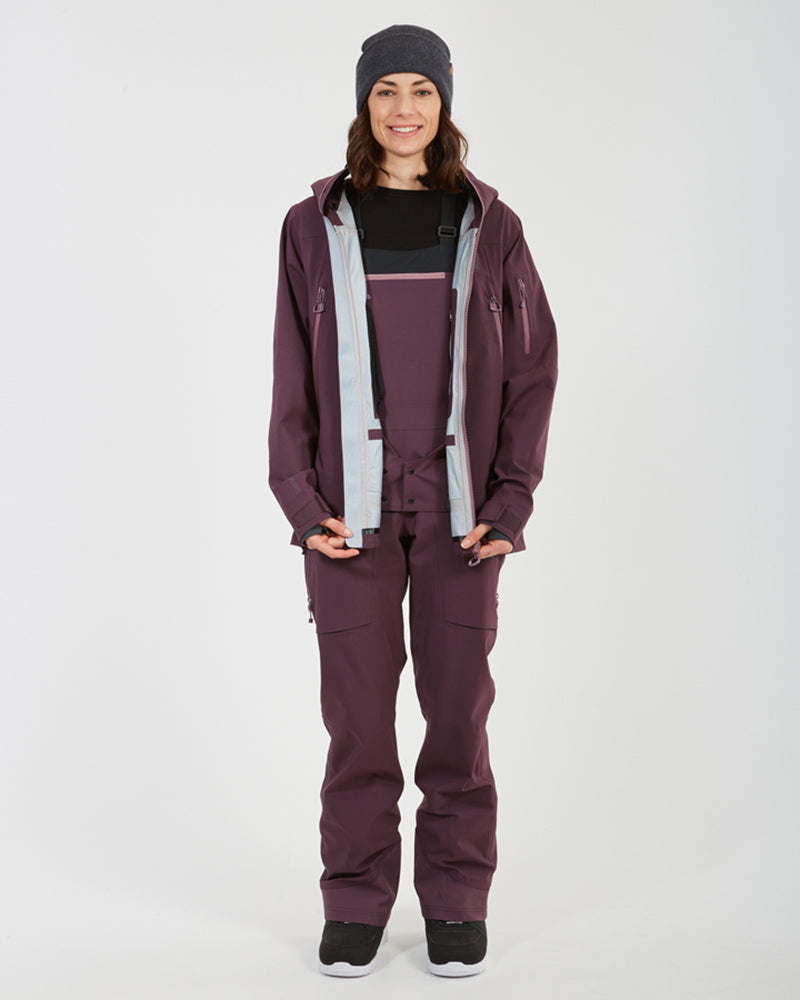 Solitaire Womens Snow Jacket Plum