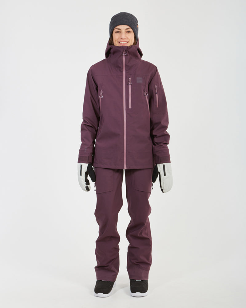 Solitaire Womens Snow Jacket Plum