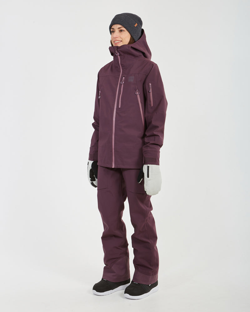 Solitaire Womens Snow Jacket Plum