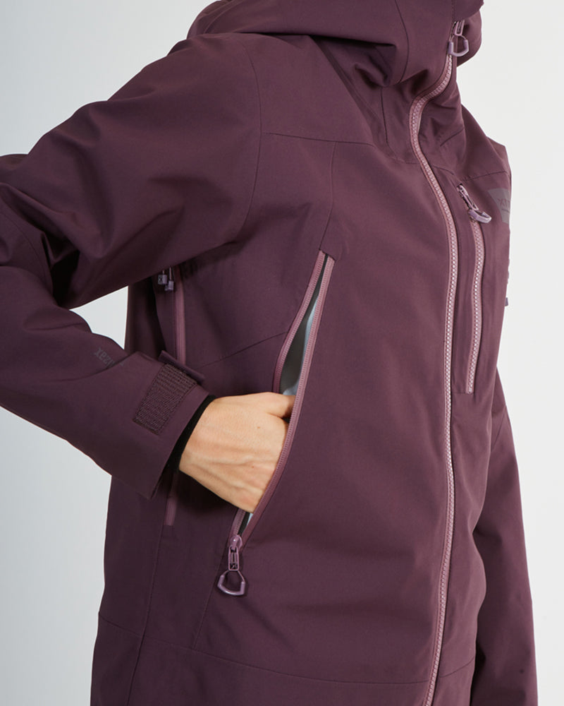 Solitaire Womens Snow Jacket Plum