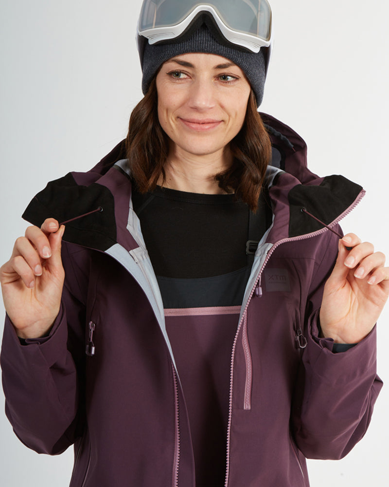 Solitaire Womens Snow Jacket Plum