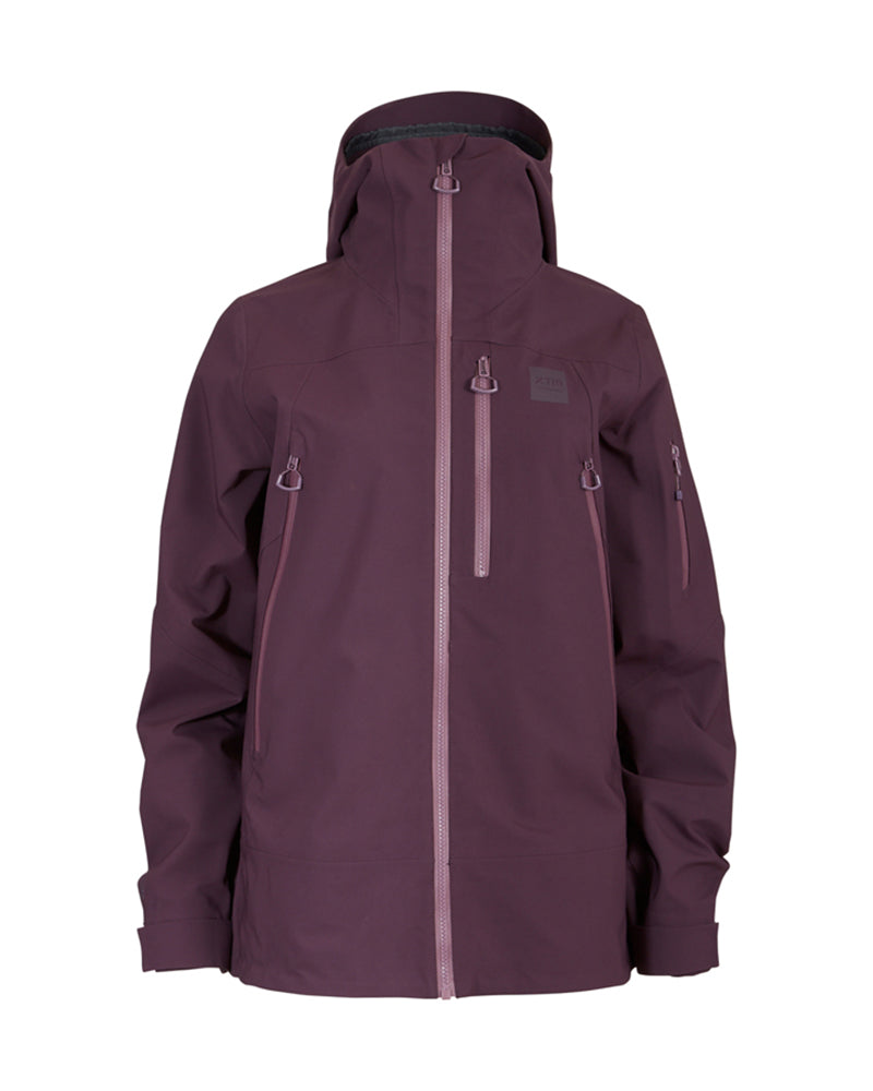 Solitaire Womens Snow Jacket Plum