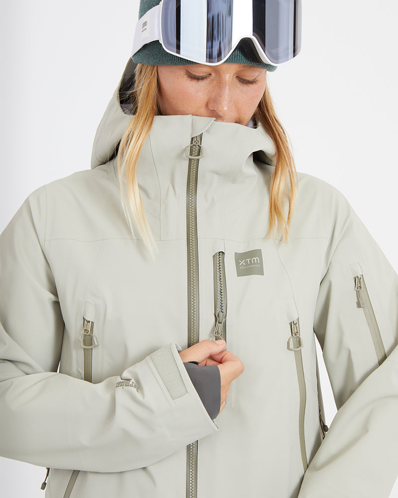 Solitaire Womens Snow Jacket Stone Grey