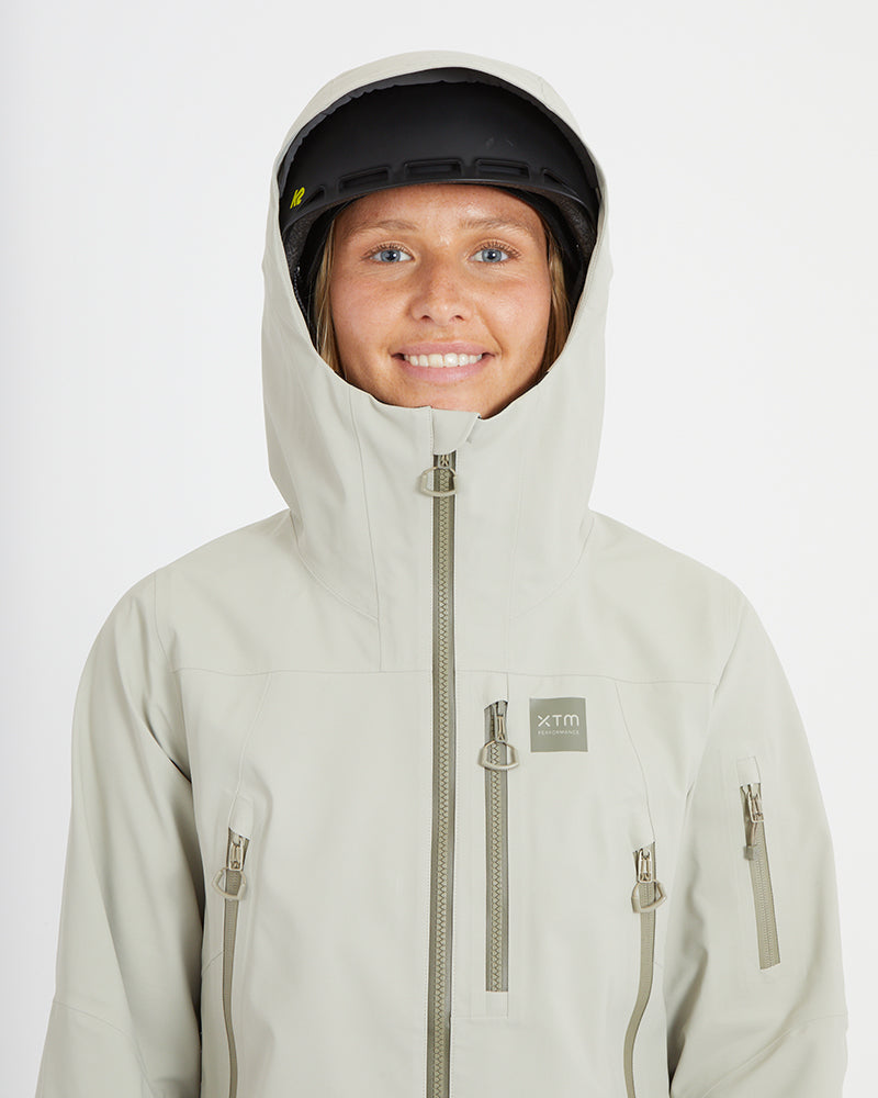 Solitaire Womens Snow Jacket Stone Grey