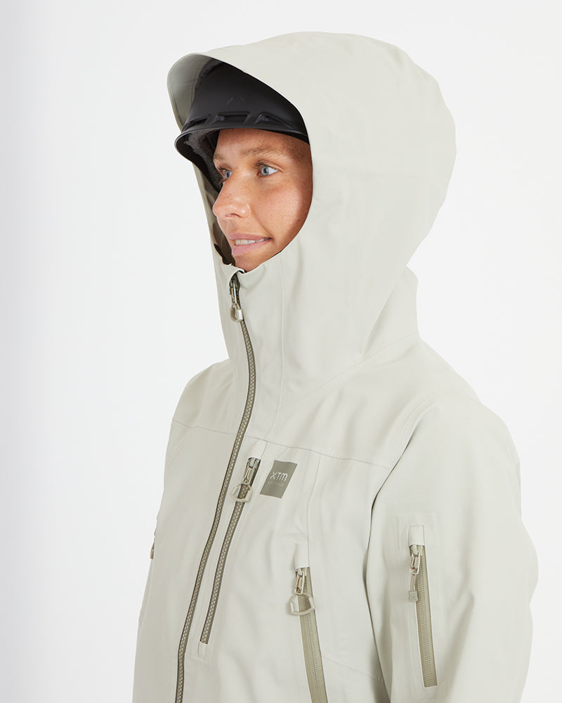 Solitaire Womens Snow Jacket Stone Grey