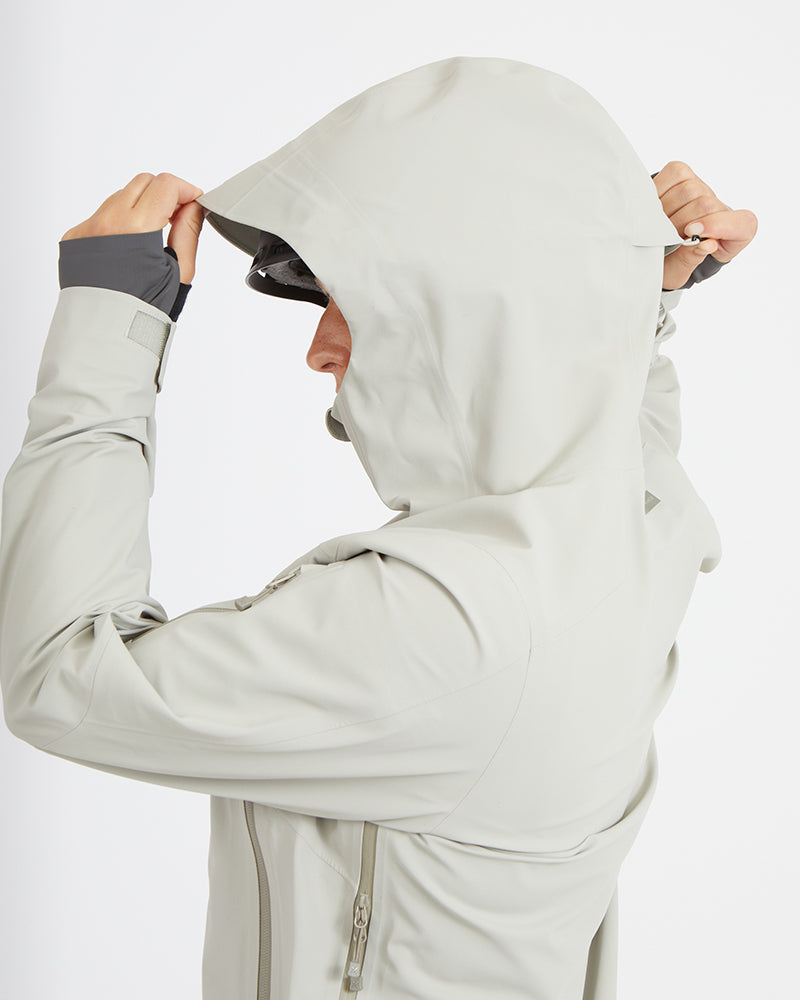 Solitaire Womens Snow Jacket Stone Grey