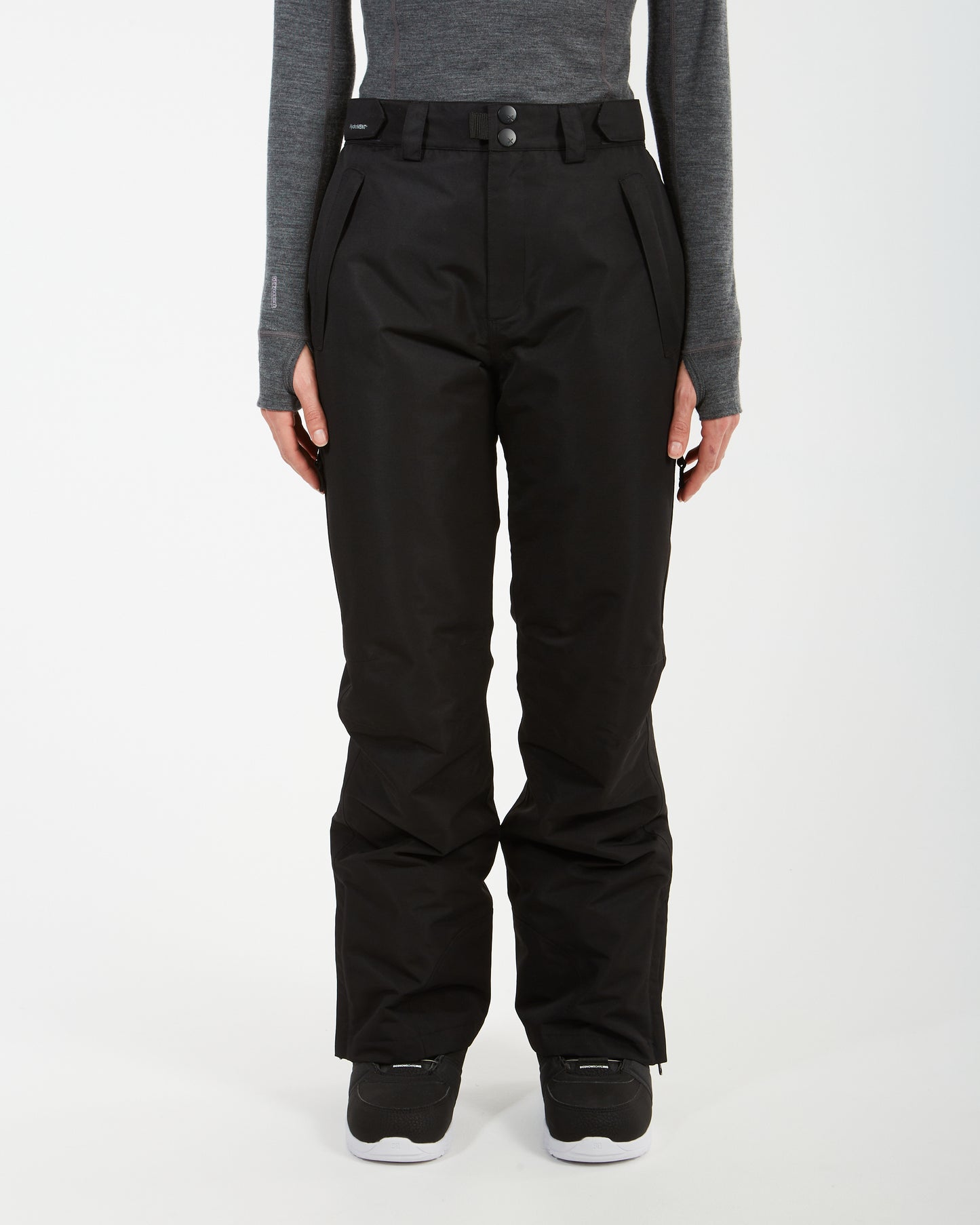 Smooch Womens Ski Pants - Shorter Leg Black