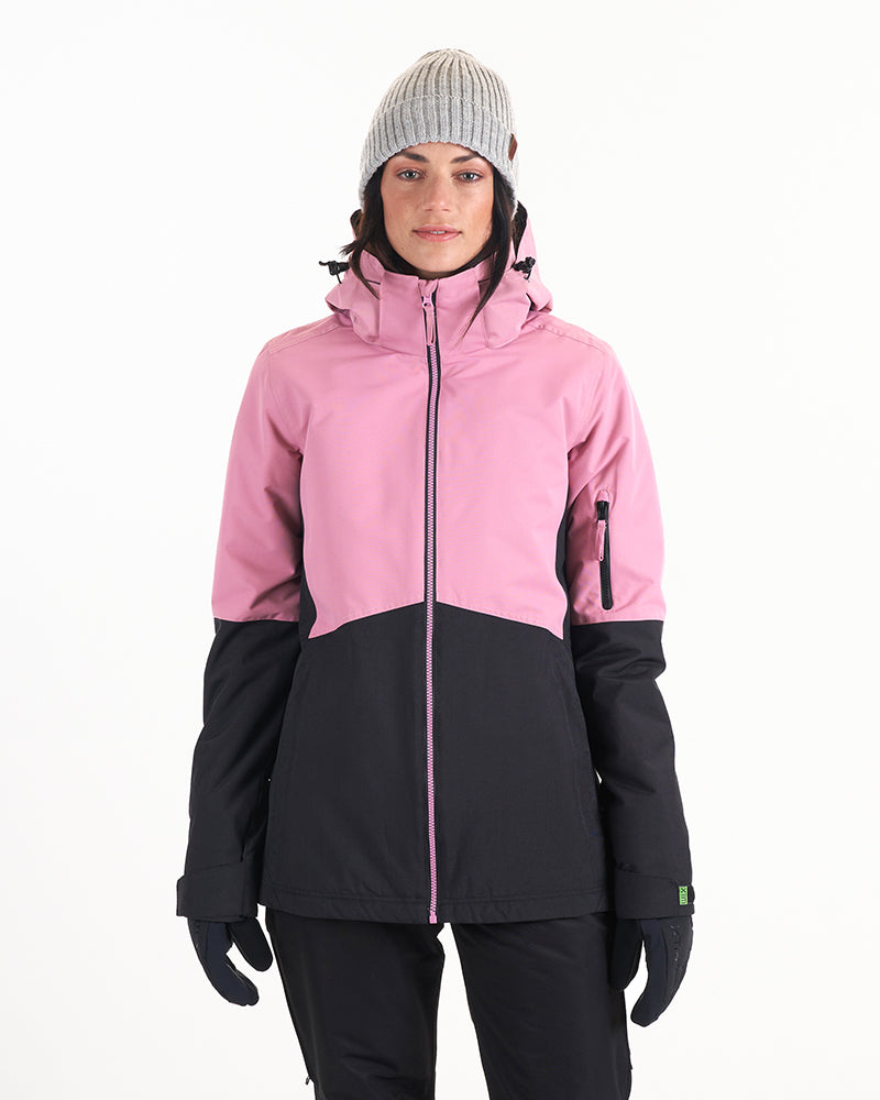 PLUS SIZE Womens Rental Snow Jacket Dusty Rose