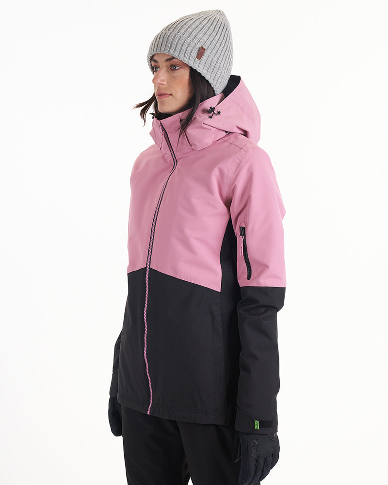 Womens Rental Snow Jacket Dusty Rose