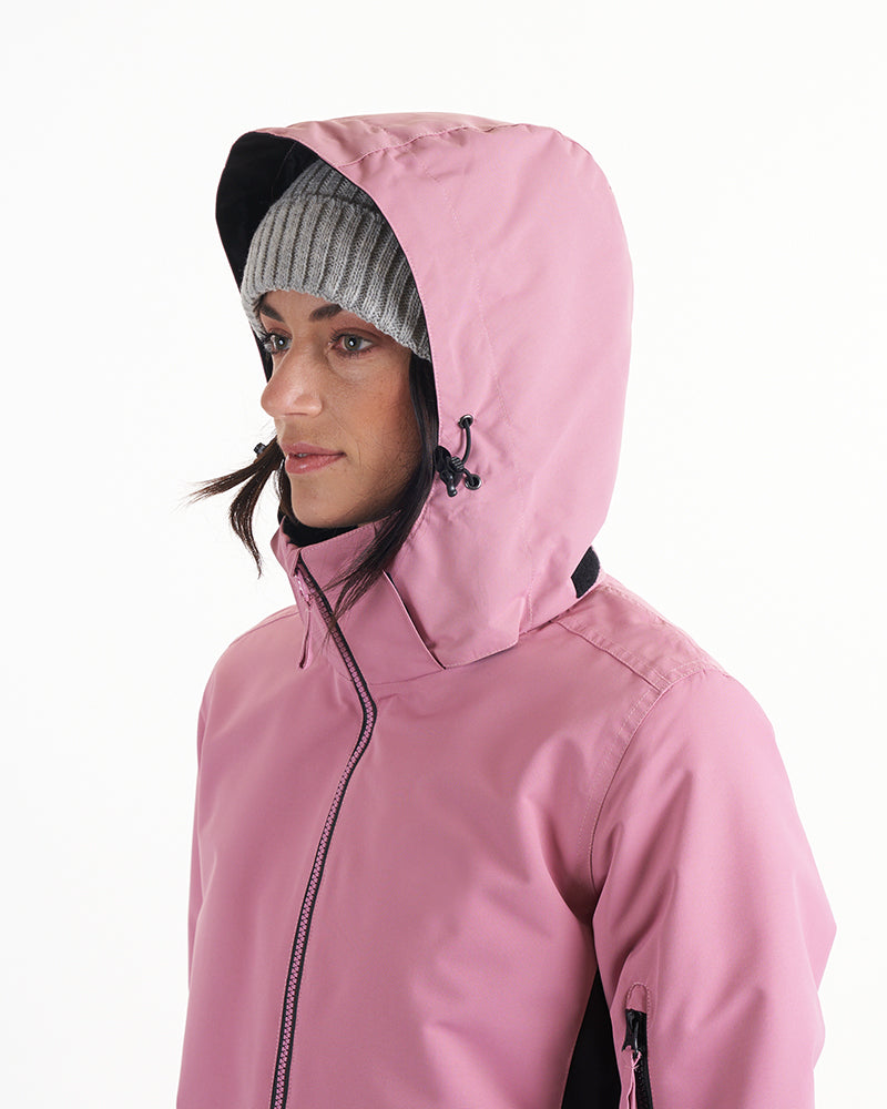 Womens Rental Snow Jacket Dusty Rose