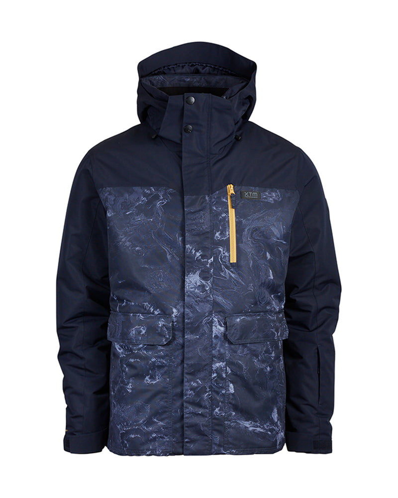 Knox Mens Snow Jacket Navy Marble