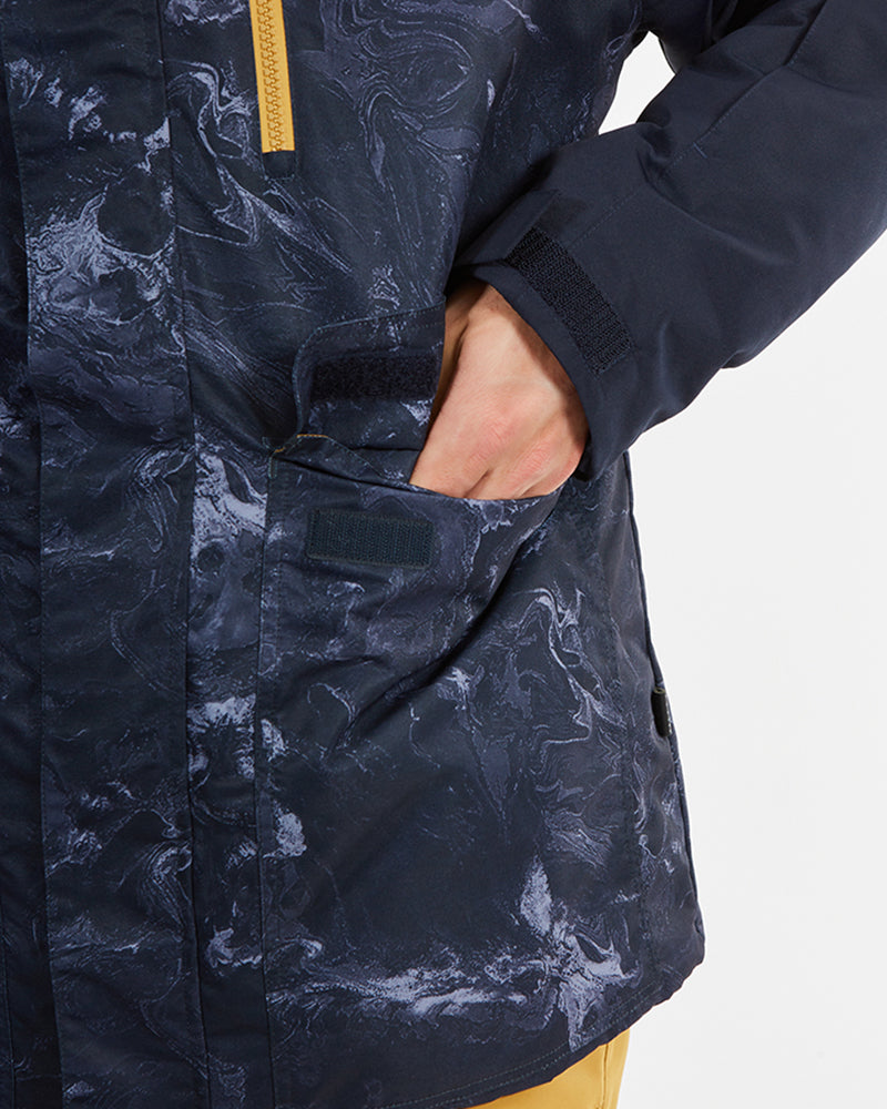 Knox Mens Snow Jacket Navy Marble