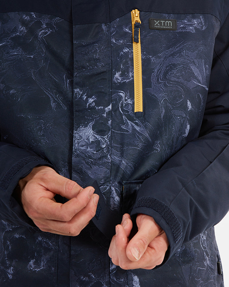 Knox Mens Snow Jacket Navy Marble