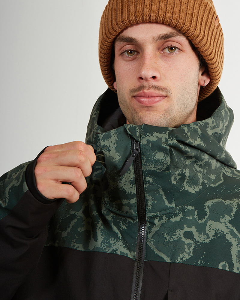 Ridge Line Mens Snow Jacket Lichen Camo