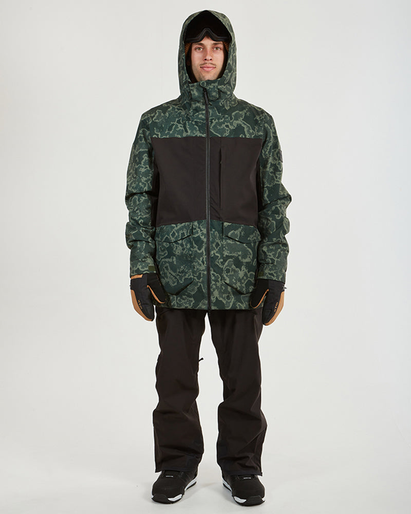 Ridge Line Mens Snow Jacket Lichen Camo