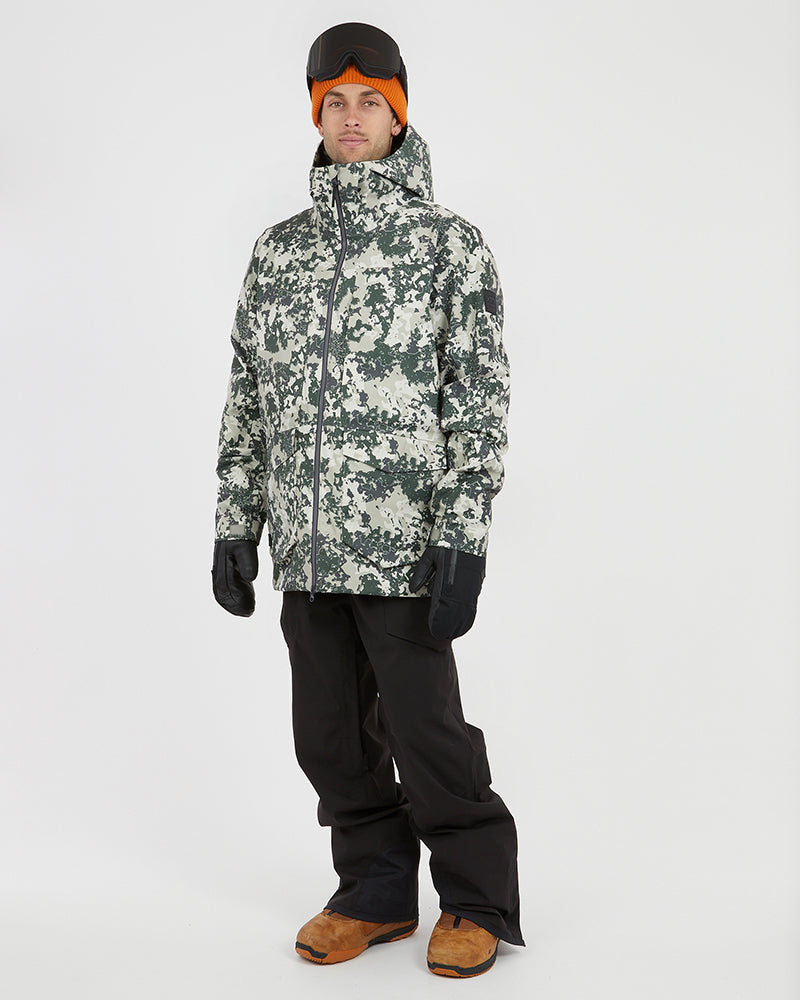 Ridge Line Mens Snow Jacket Stone Lichen