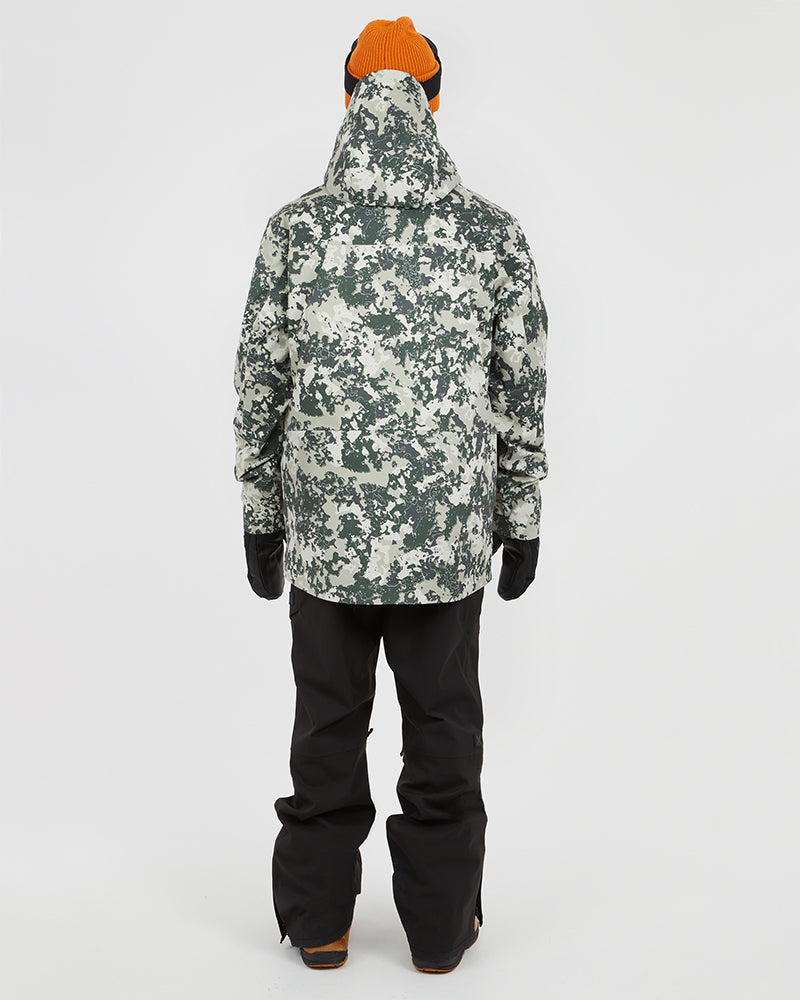 Ridge Line Mens Snow Jacket Stone Lichen