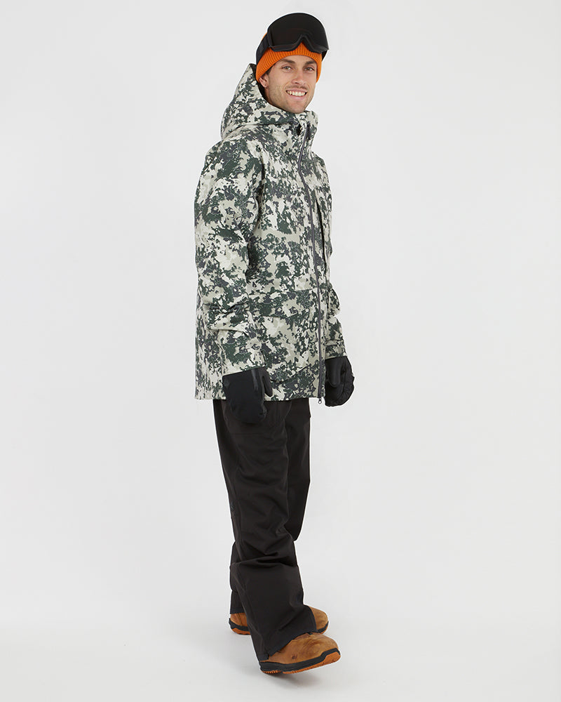 Ridge Line Mens Snow Jacket Stone Lichen