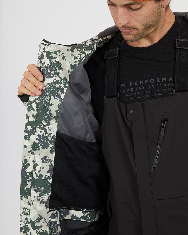 Ridge Line Mens Snow Jacket Stone Lichen