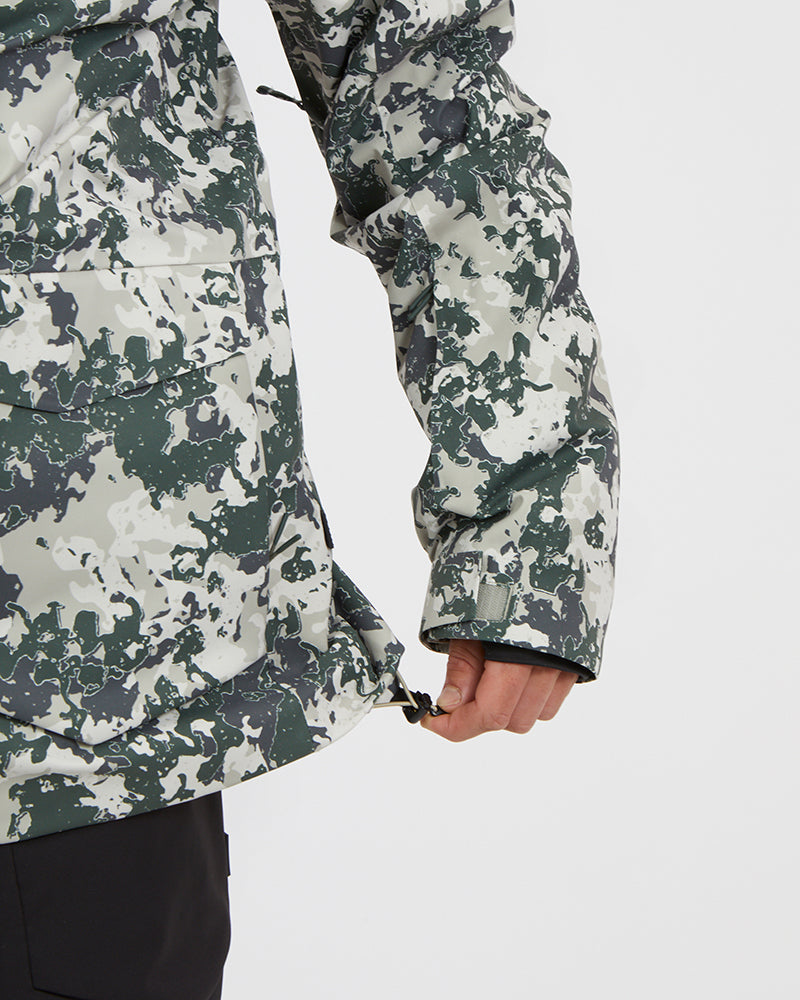 Ridge Line Mens Snow Jacket Stone Lichen