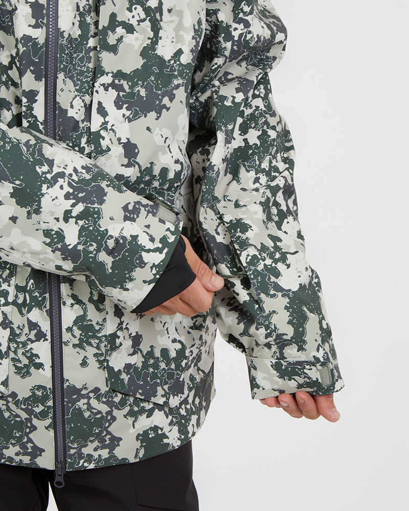 Ridge Line Mens Snow Jacket Stone Lichen