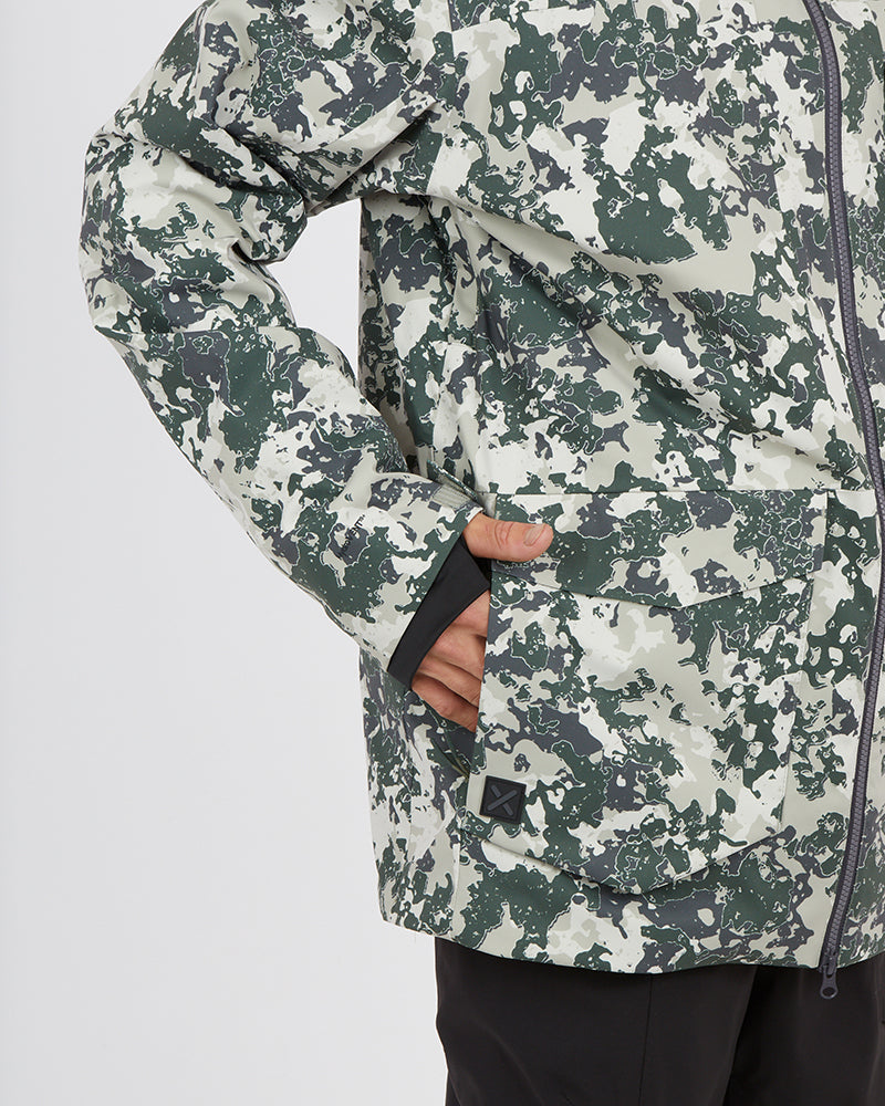 Ridge Line Mens Snow Jacket Stone Lichen