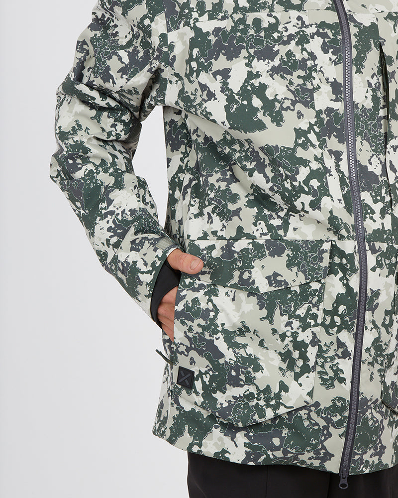 Ridge Line Mens Snow Jacket Stone Lichen