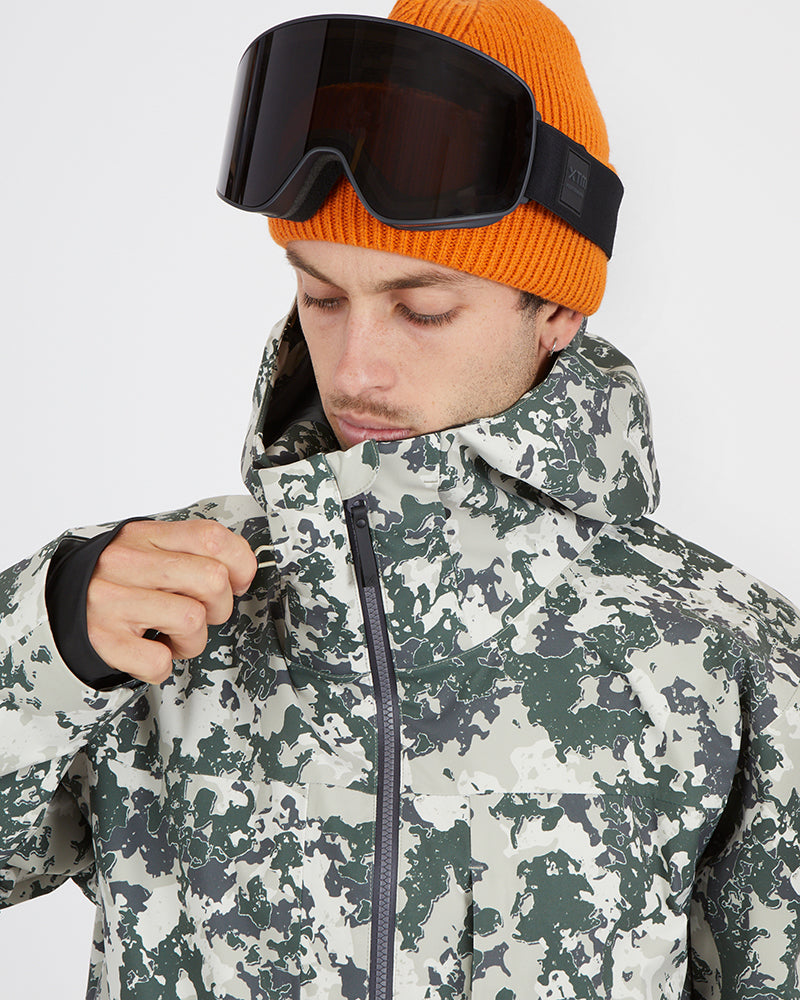 Ridge Line Mens Snow Jacket Stone Lichen