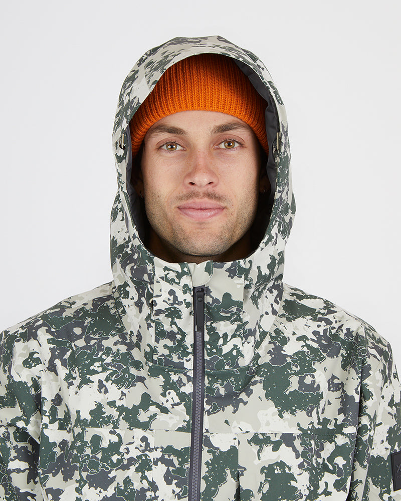 Ridge Line Mens Snow Jacket Stone Lichen