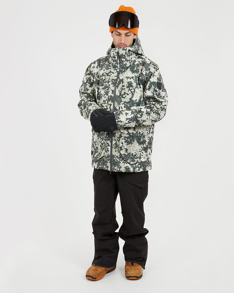 Ridge Line Mens Snow Jacket Stone Lichen