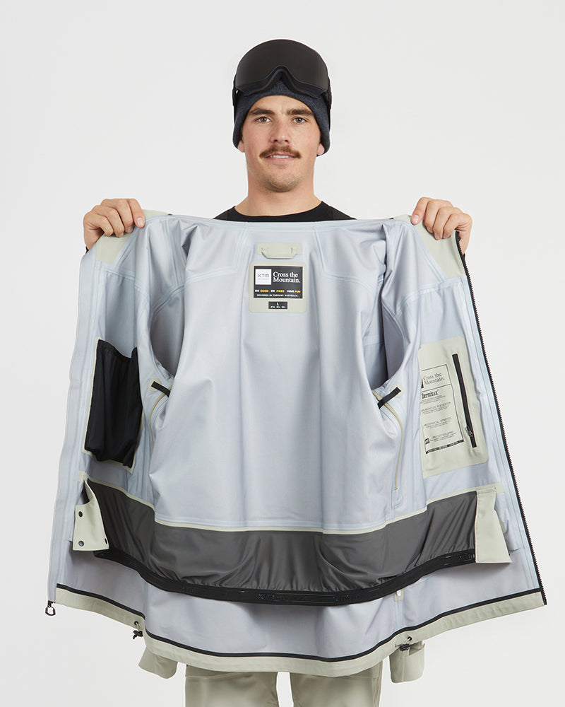 Paradigm Mens Snow Jacket Stone Grey