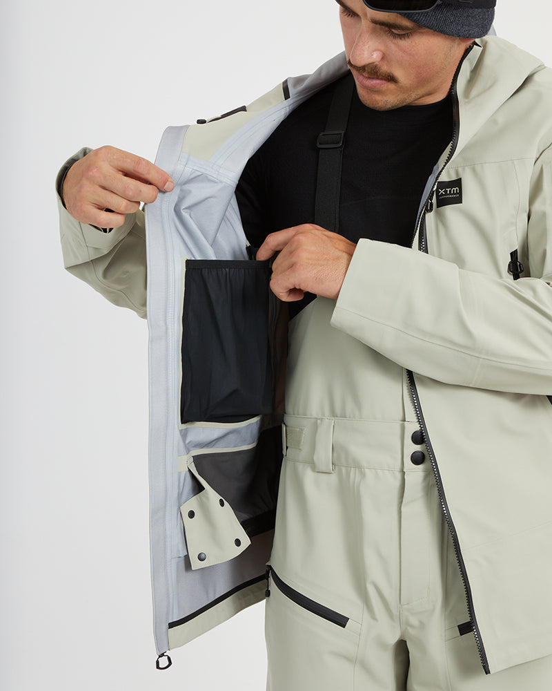 Paradigm Mens Snow Jacket Stone Grey