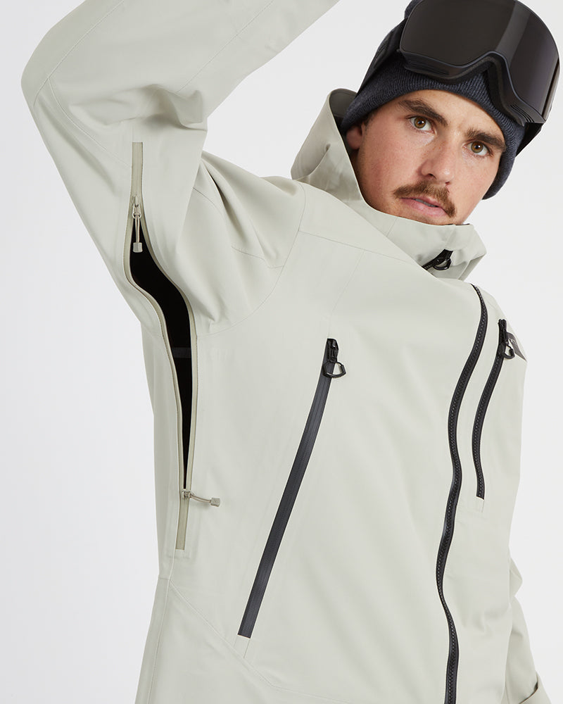 Paradigm Mens Snow Jacket Stone Grey