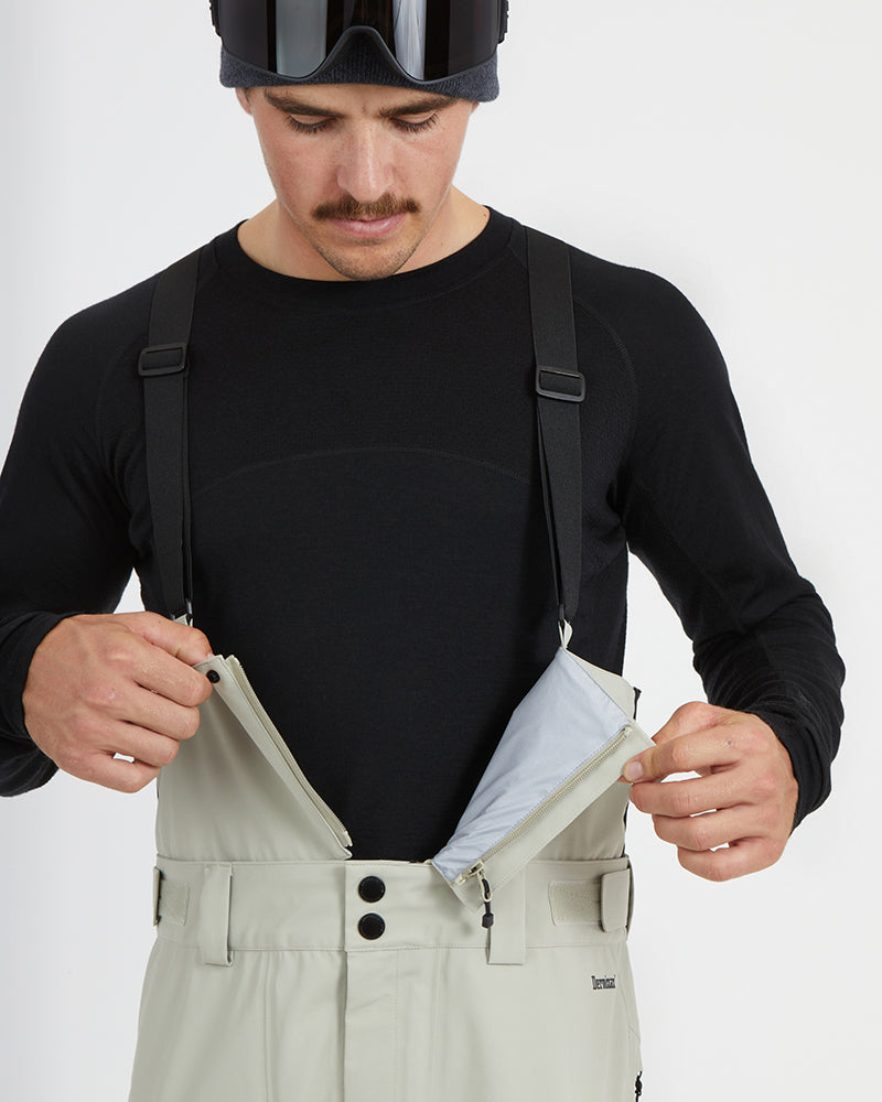 Precipice Mens Snow Pant Stone Grey