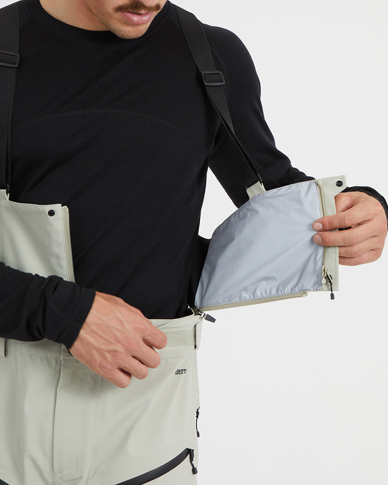 Precipice Mens Snow Pant Stone Grey