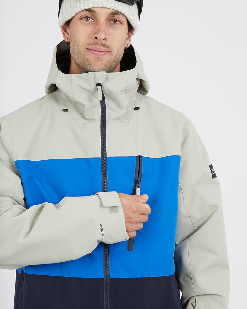 Traverse III Mens Snow Jacket Stone Grey