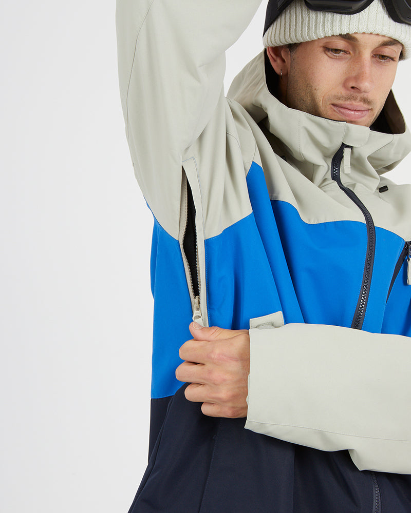 Traverse III Mens Snow Jacket Stone Grey