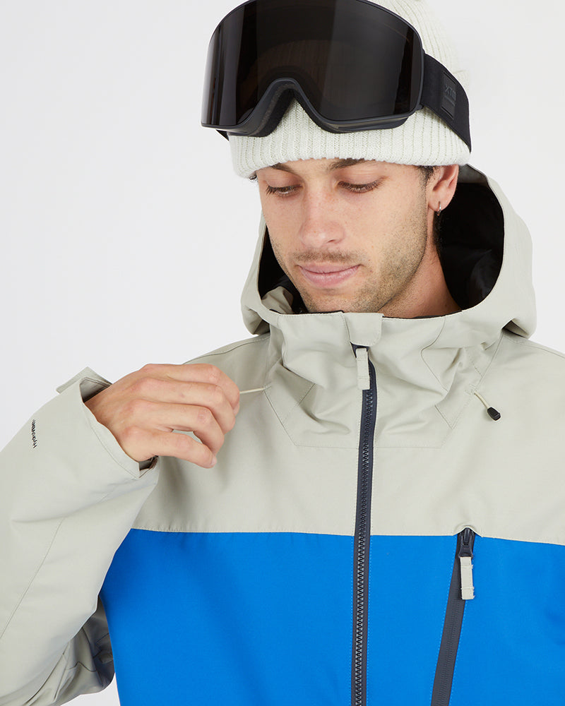 Traverse III Mens Snow Jacket Stone Grey