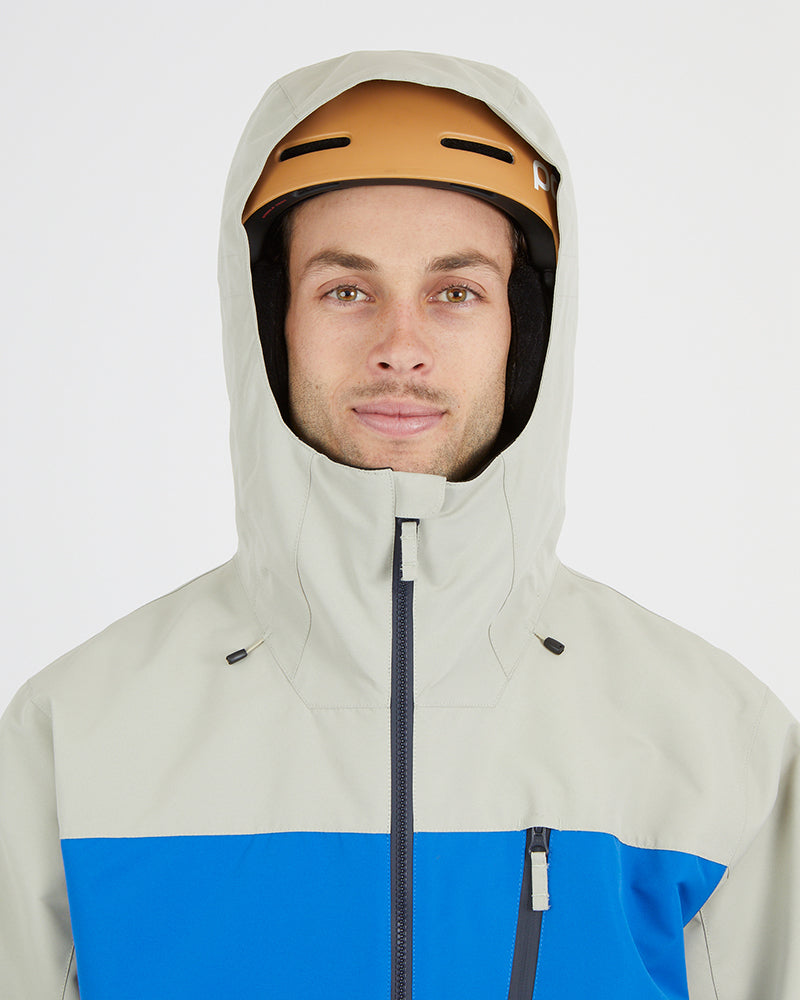 Traverse III Mens Snow Jacket Stone Grey