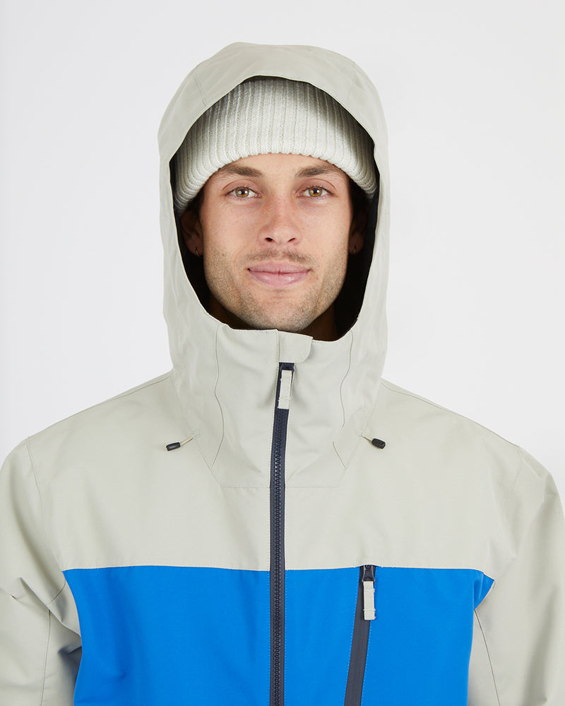 Traverse III Mens Snow Jacket Stone Grey