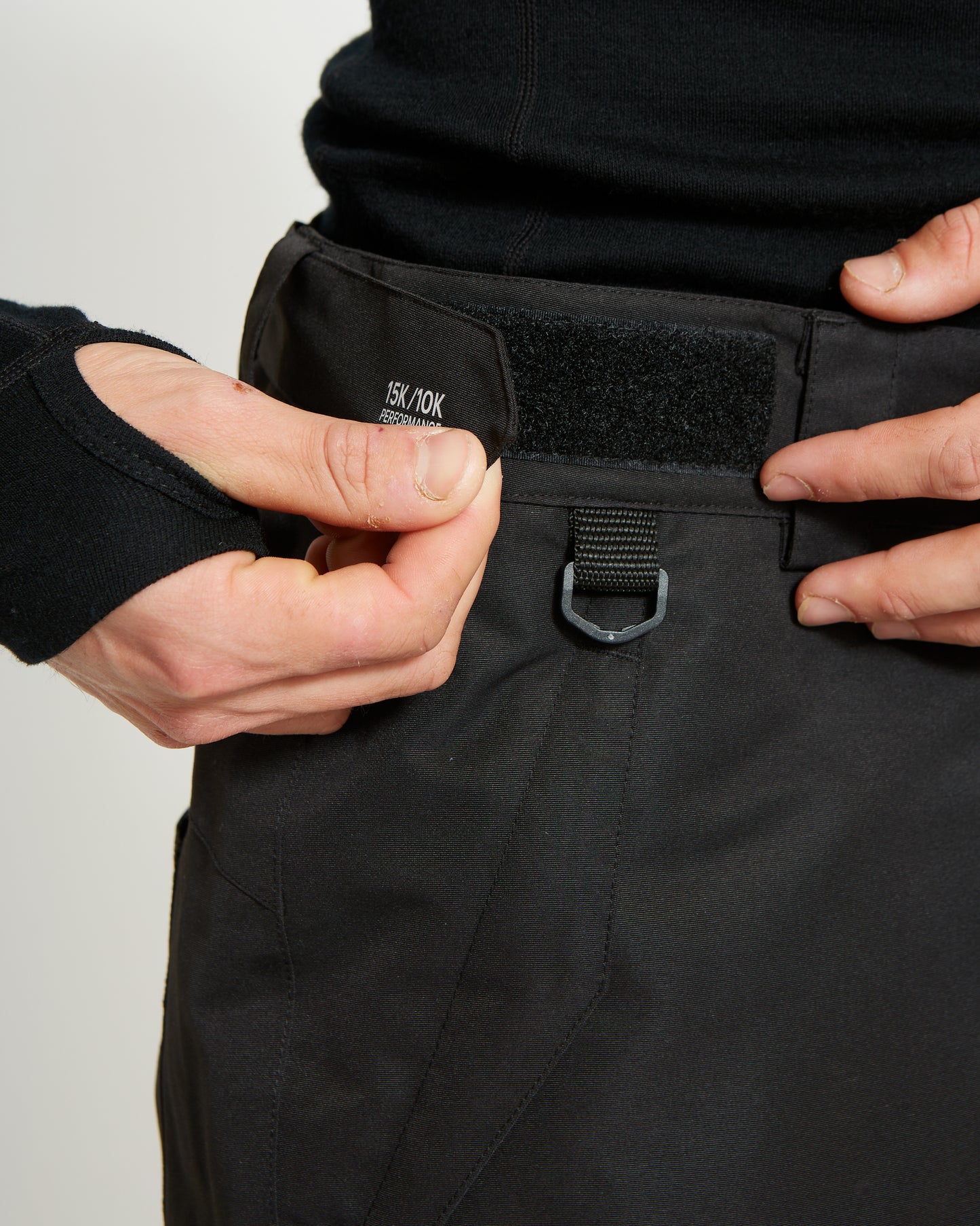 Glide Mens Ski Pants - Shorter Leg Black