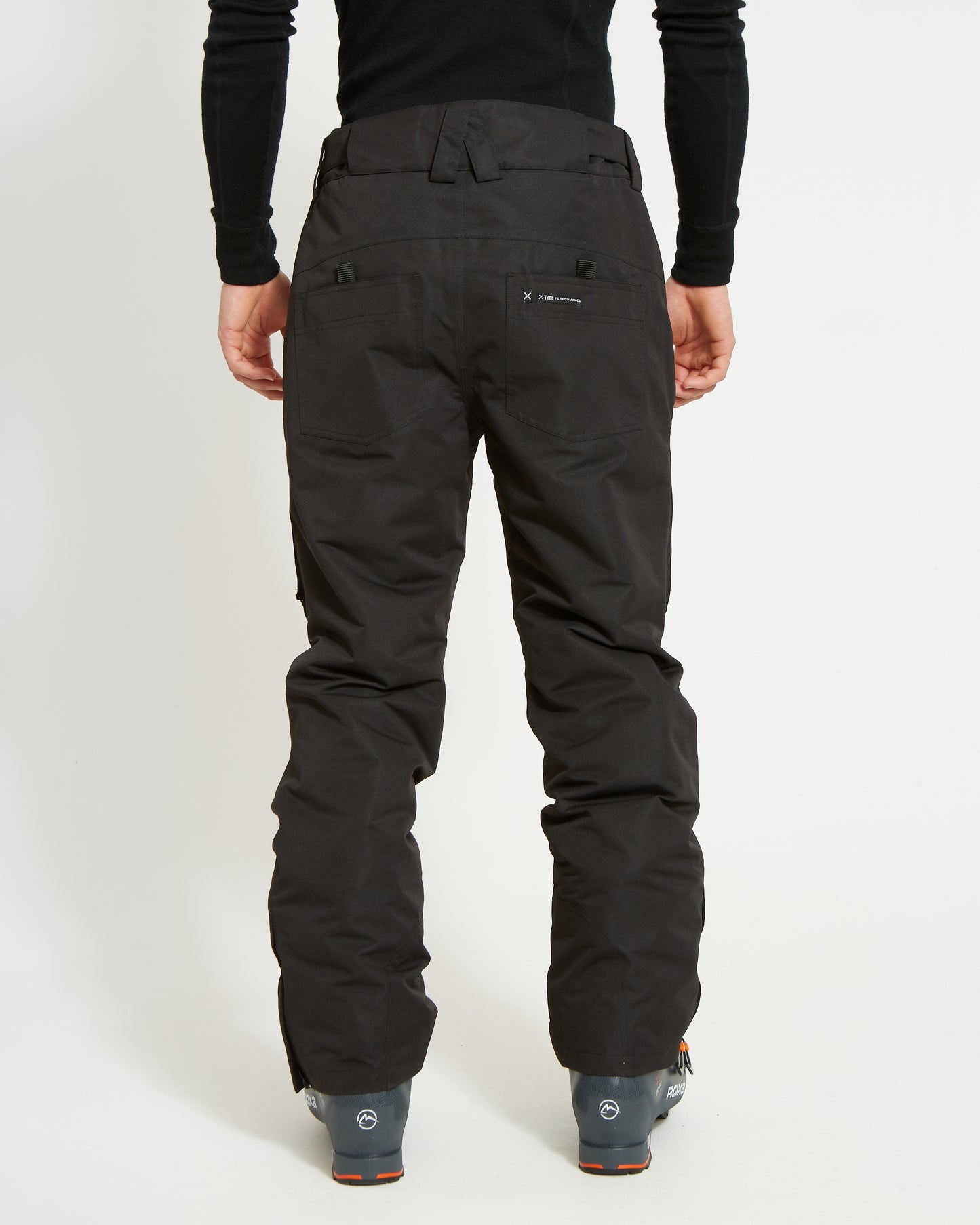 Glide Mens Ski Pants - Shorter Leg Black